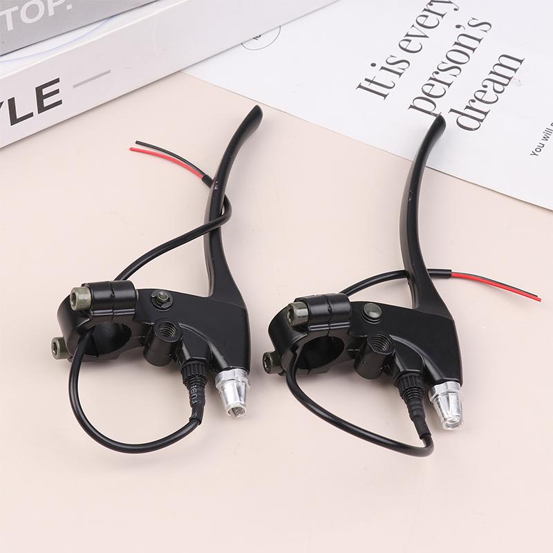1 Pair E-Bike Rear Brake Lever Electric Bicycle Brake Handle Cycling Bike Accessory Riding Brake Tools