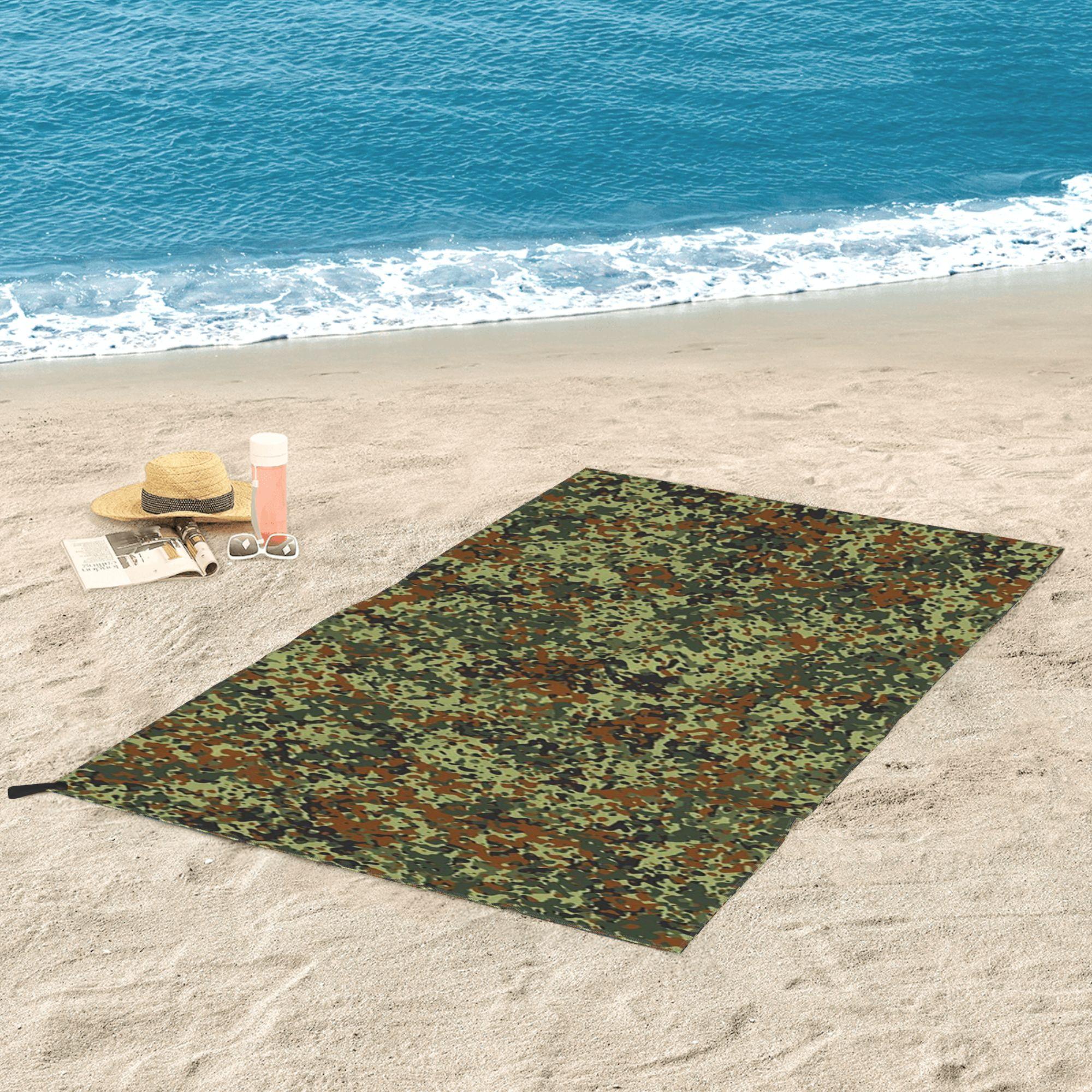 Ka Chen Muxi White Splintertarn German Ww2 Camouflage Army Military Camo Beach Towel Soft Microfiber Quick Dry Absorbent Quick Towels For Pool