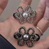 Reusable Metal Waist Buckle Pearl Flower Style Retractable Waist Tighten Buckle Clip Snap Fastener Pants Pin for Jeans Button