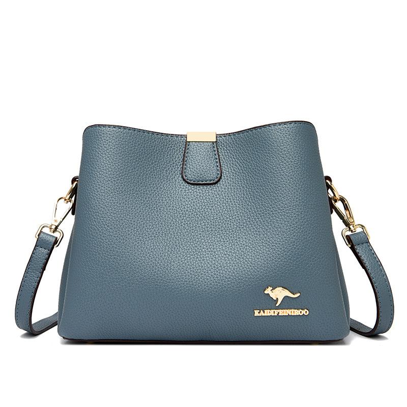 Borsa a tracolla Borsa a spalla da donna Borsa a secchiello da donna multicomparto