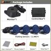 Car Auto Parktronic Reverse Backup Radar With 4 Parking Sensors Kit Buzzer Sound Alarm Detector System Rear No Display Monitor