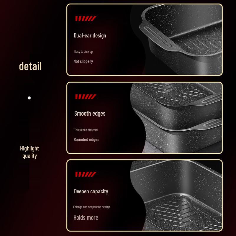 Baijie Carbon Steel Non-stick Roasting Pan