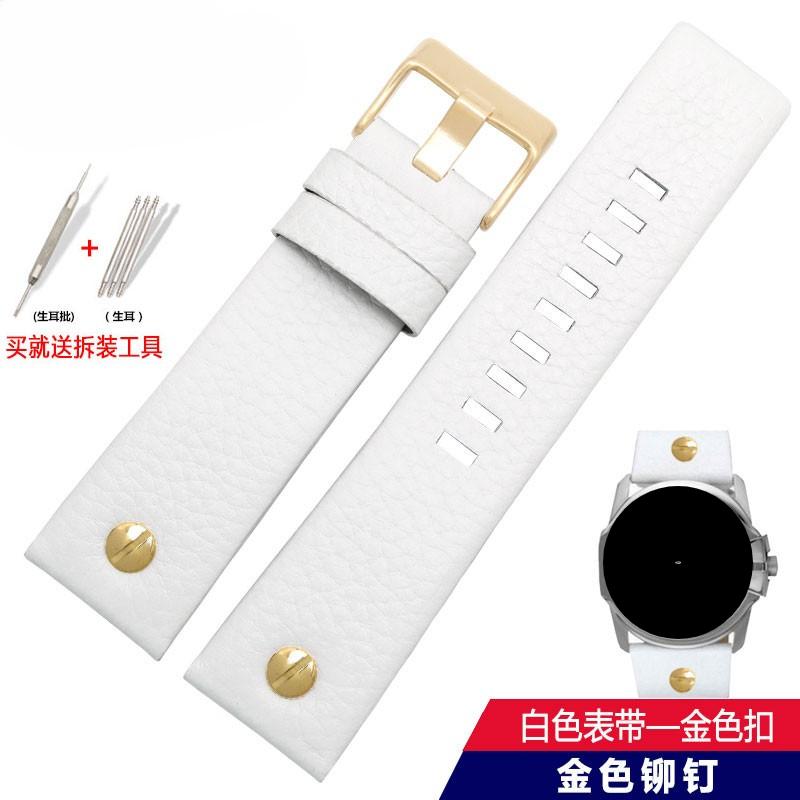 22mm 24mm 26mm 28mm 30mm 32mm Rindslederarmband für Diesel Uhr DZ4318 4386 4323 Uhrenarmband Herren Große Größe Echtes Lederarmband