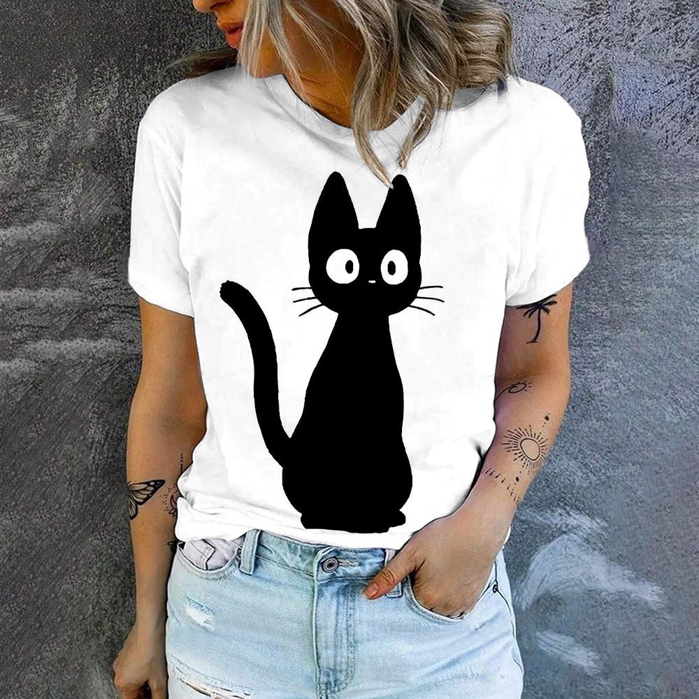 

Элегантная повседневная свободная женская летняя новая круглая горловина с коротким рукавом, простая высококачественная футболка 6XL