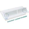 X-Haibei RV Range Hood Exhaust Vent Cover, Stove Bathroom Vent Cover Outside Damper For Motorhome Trailer Camper (White)
