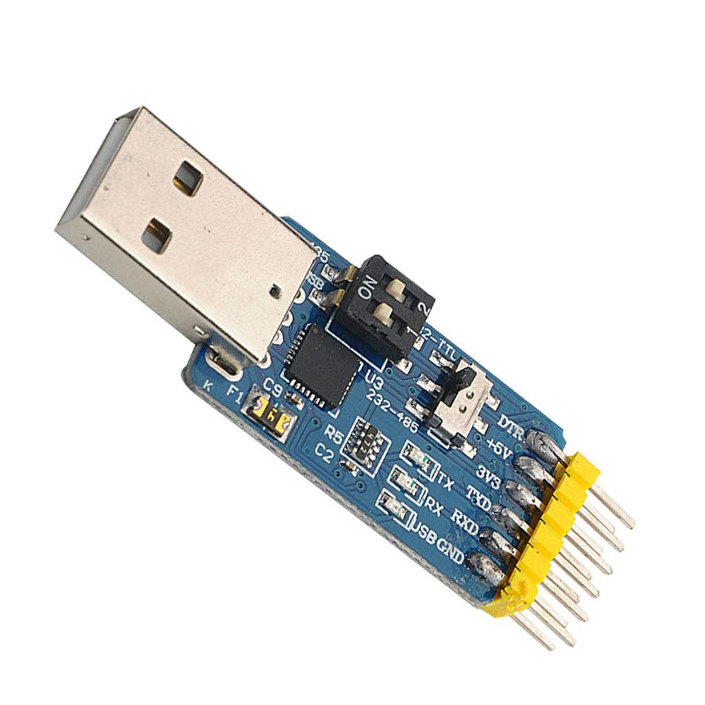 CP2102 USB 2.0 to TTL Level Download Cable to Serial Board Adapter Module 5V 3.3V Debugger TO 485 232 Support Win10