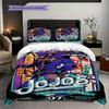 Vibrant Anime Ensemble Three-piece set (1 * duvet cover + 2 * pillowcase, without core) 2D Flat Duvet cover and pillowcase Soft and comfortable
