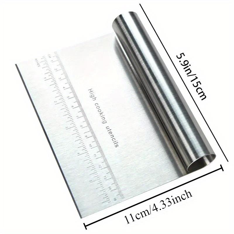 

1 штука нержавеющего стального скребка для теста - многофункциональный резак для теста и измельчитель для кондитерских изделий для выпечки, незаменимые кухонные гаджеты 1 PCS