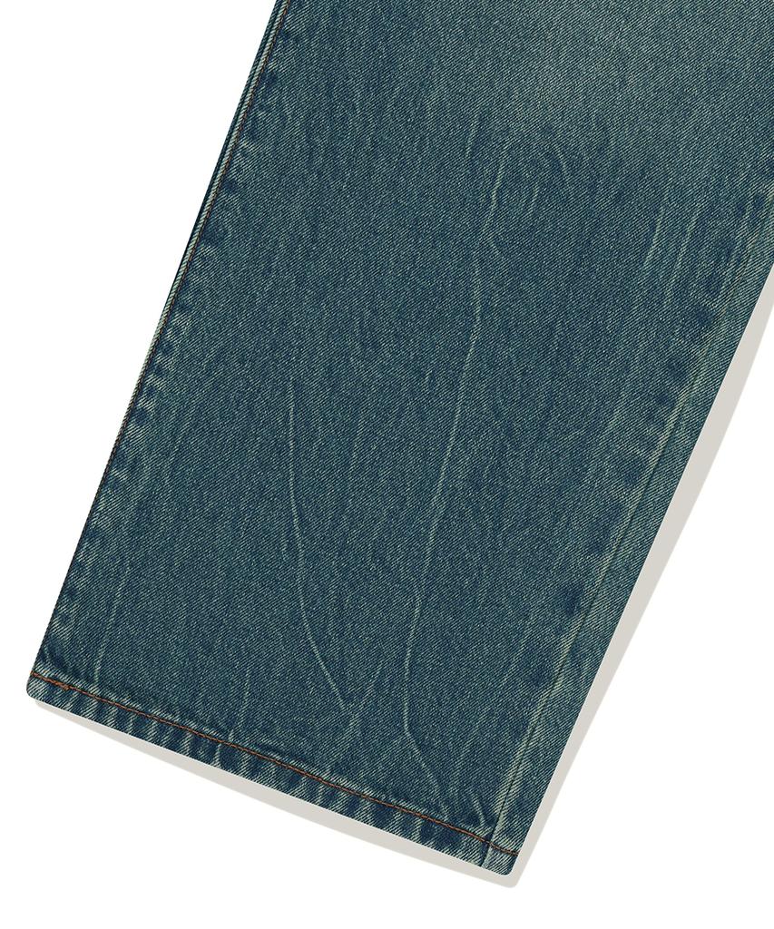 MAHAGRID Mud Washing Denim Pant Blue(Mg2Fsmd119A)