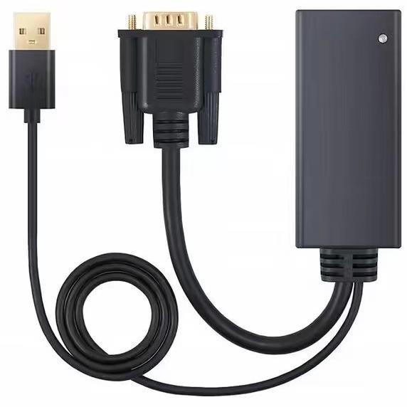 VGA to HDMI Adapter Converter Cable for Monitor/TV Display