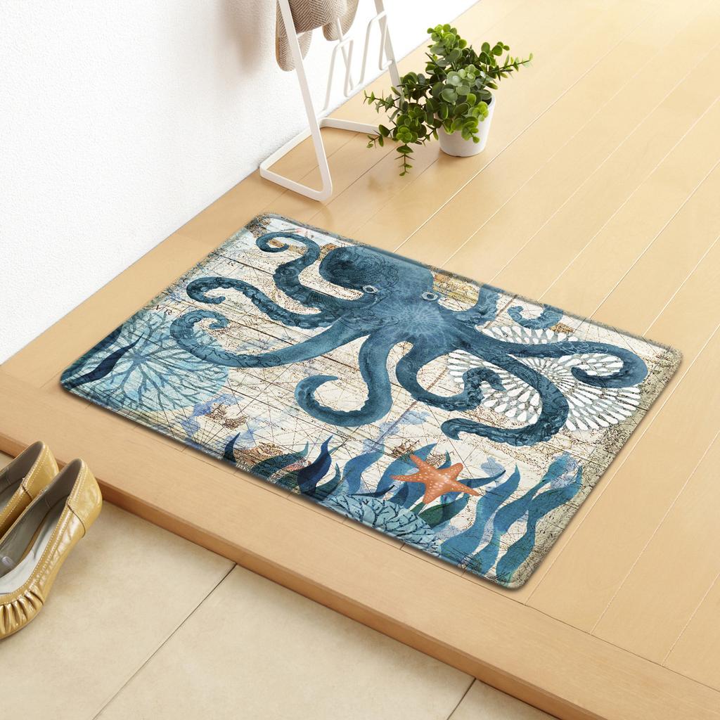 Dog Pattern Non-Slip Carpet Office Chair Floor Mat Door Mat Foot Mat