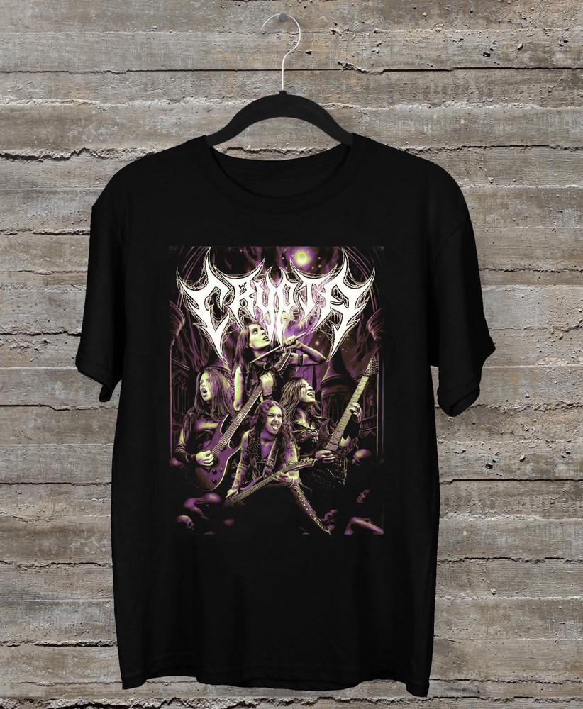 

Crypta Band Short Sleeve Cotton Black Size S to 5XL OM608 Unisex T-Shirt L
