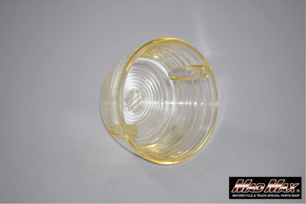 MADMAX Yellow Turn Signal Lenses for Honda Set of 4 CB400F/CB750Four,