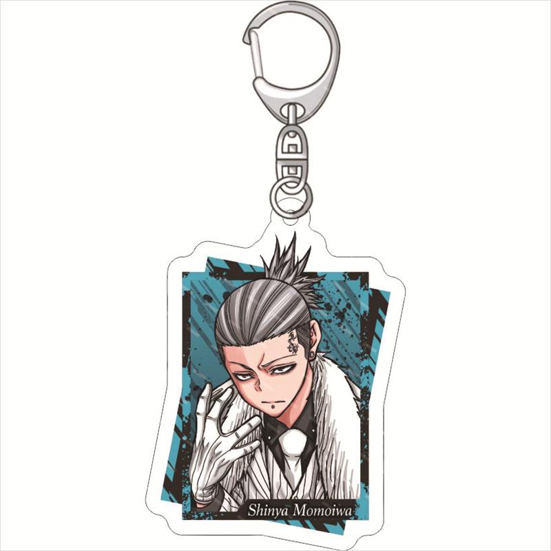Manga Tougen Anki Porte-clés Figurine Acrylique Ikari Yaoroshi Shiki Ichinose Naito Mudano Costume Cosplay Porte-clés Pendentif Sac à dos gray