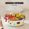 Fruit Serving Tray Double Layer Food Storage Organizer Plate With Drainage Fruit Plate Serving Tray For Nut Candy Charcuterie