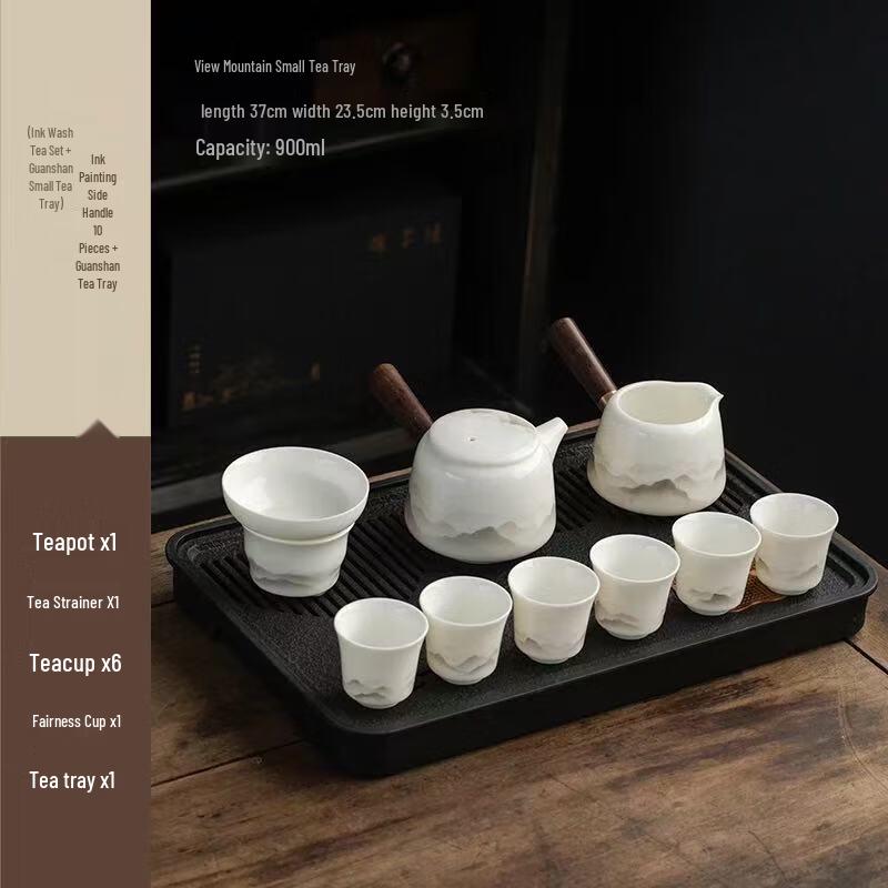Xiang Yue Mei Premium White Porcelain Kung Fu Tea Set