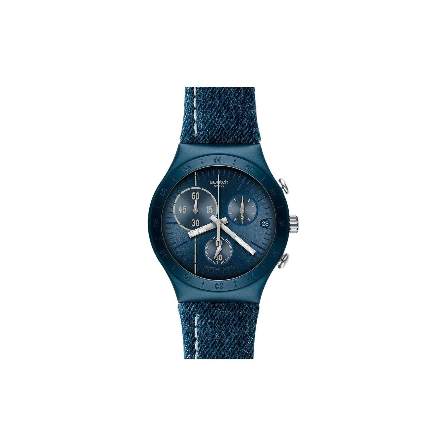 SWATCH Men 40mm Blue Watch YCN4008 YCN4008