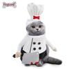 Pet Chef Transformation Costume with Knife, Funny Two-Legged Outfit for Cats, Dog Clothes, Quirky Halloween Costume for Pets