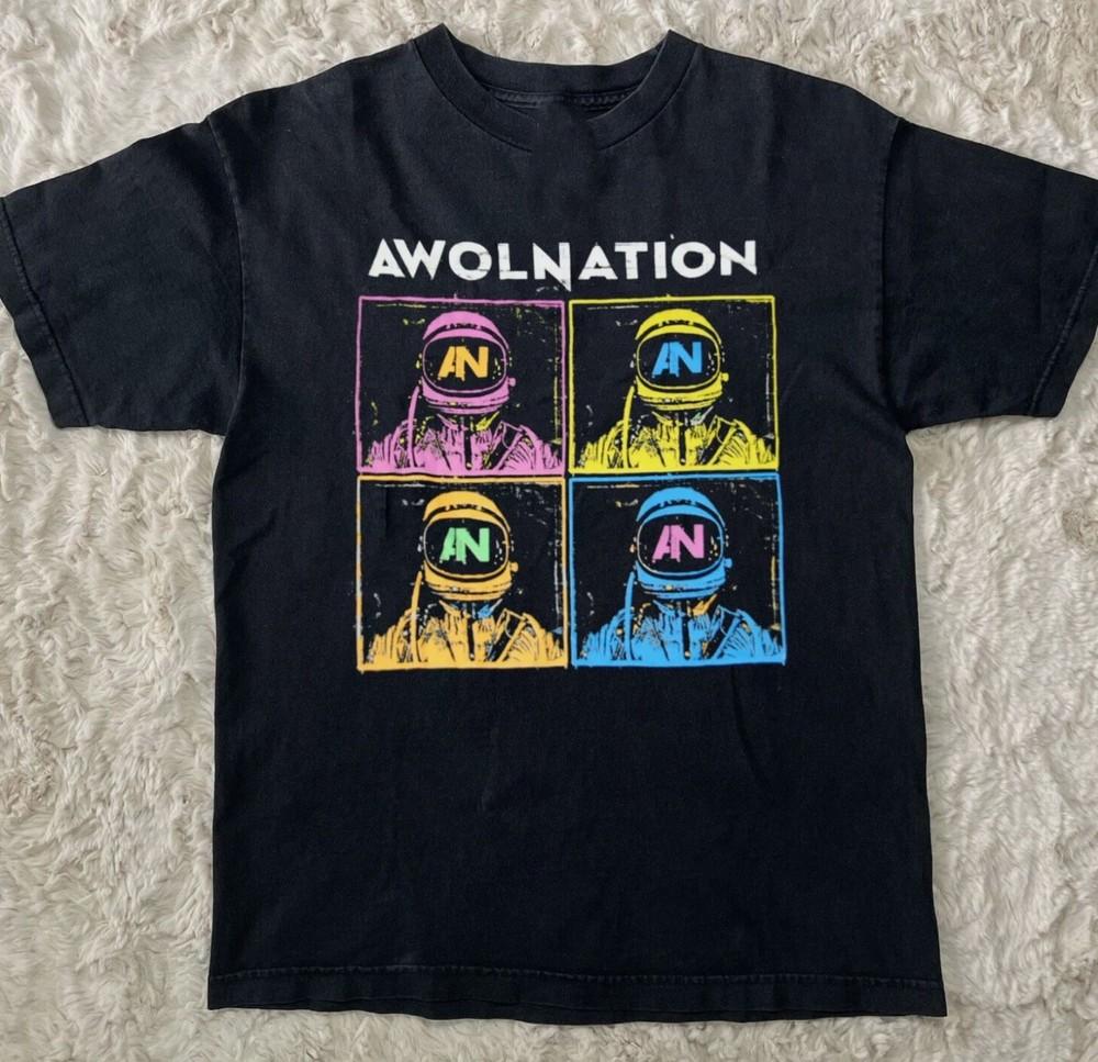 

Редкая футболка AWOLNATION SPACEMAN с коротким рукавом, черная, все размеры, AM30 XL