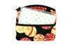 Uni Seni Made In Japan Futago Chirimen Japanese Pattern Tissue Pouch (0820-4) [Kotemari (small Ball) Pattern, Black]