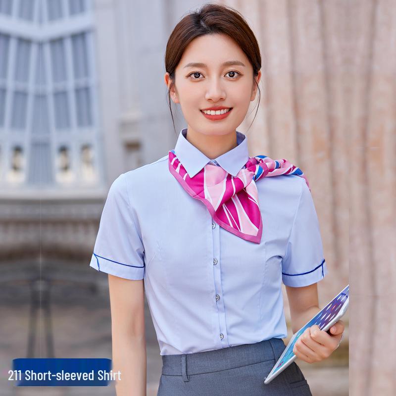 Women s Work Uniform Set: Jacket, Vest, & Shirt for China Telecom Sales Staff XL