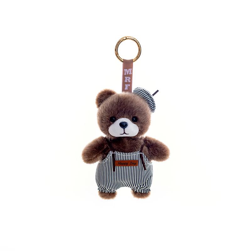 2026 Painter Bear Plush Keychain - Cute Mini Bear Pendant Toy Gift