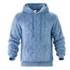 Felpa con cappuccio da uomo pesante e ampia, casual, sportiva, alla moda, in pile