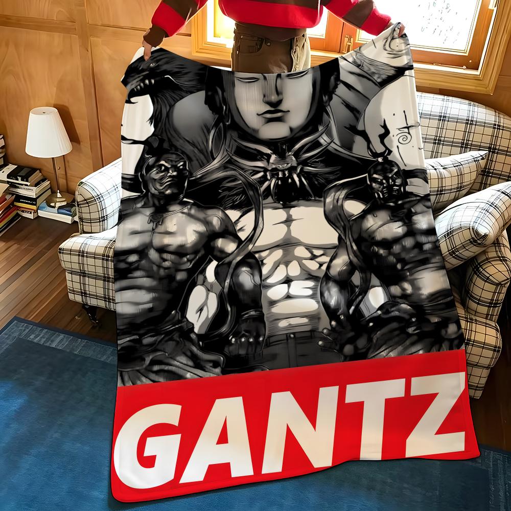 Manga G-GANTZ Throw Flannel Blanket Suitable for Sofas Beds Offices Travel, Camping Chairs