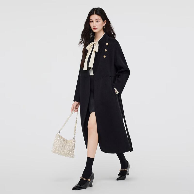 FivePlus Women's Wool Blend Lapel Belted Coat