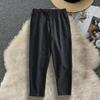 Herrenhose mit Seitentaschen, Kordelzug, elastischer Bund, gerade, lockere, einfarbige Alltags-Sporthose für Urlaub, Reisen, Arbeit, Schule