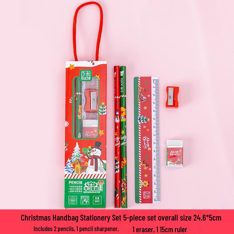 Silent Night Christmas Stationery Set: Festive Handbag Gift for Kids