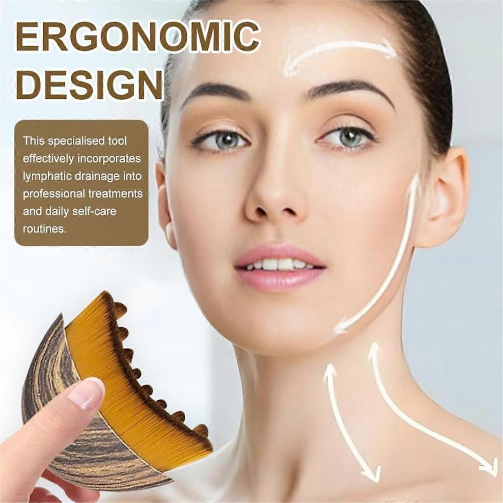  Lymphatic Contour Face Brush, Lymphatic Drainage Massager