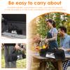 Large Capacity Grill Utensil Storage Bag Portable Foldable Oxford Cloth BBQ Tools Bag with Pockets for Camping and Hiking BBQ