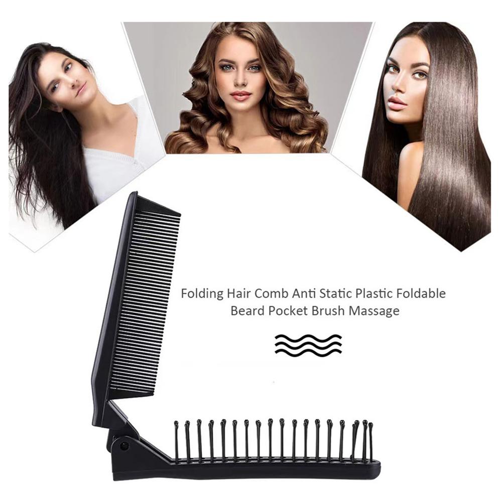 1PC Compact Portable Mini Brush For Hair Mini Travel Size Foldable Pocket Comb Hairstyling Travel Brush
