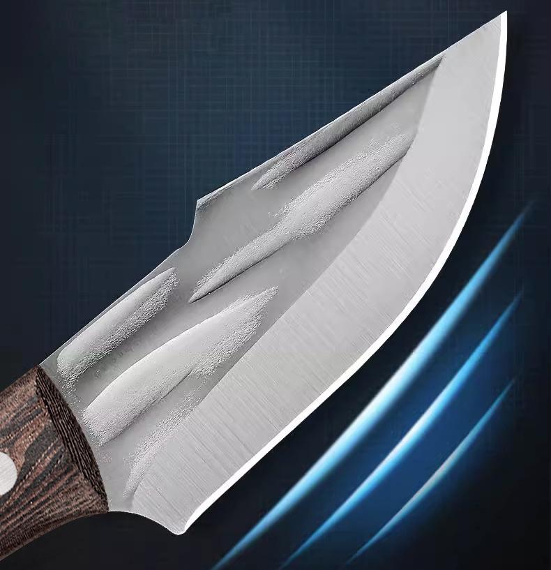Cuțit profesional pentru dezosat bucătărie Cuțit de măcelar forjat Cuțit de mână mongol Cuțit pentru carne Cuțit pentru legume și fructe cu capac