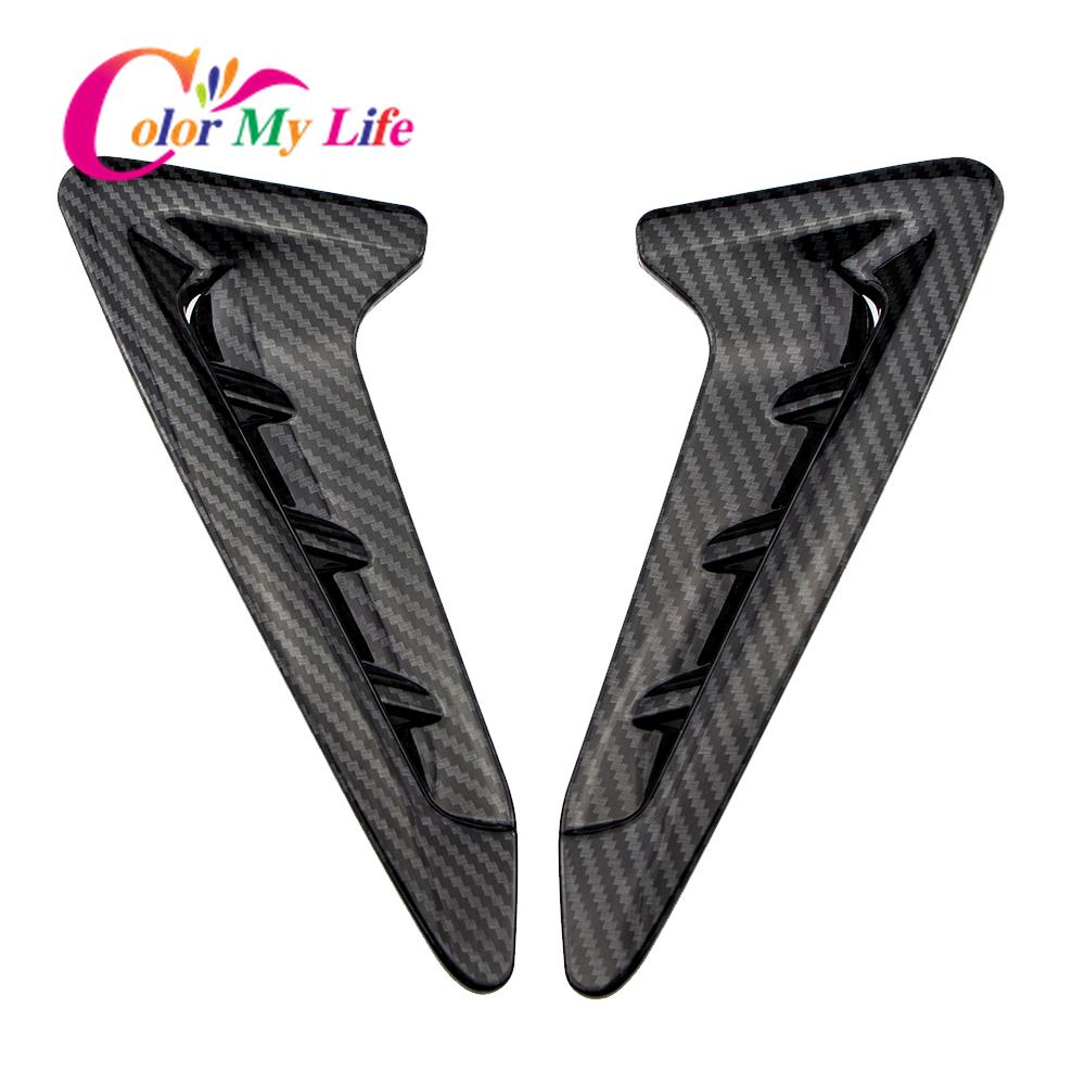 Color My Life Car Side Fender Cover for BMW X3 X4 G01 G02 2018 -  Shark Gills Flow Air Vent Trim Sticker