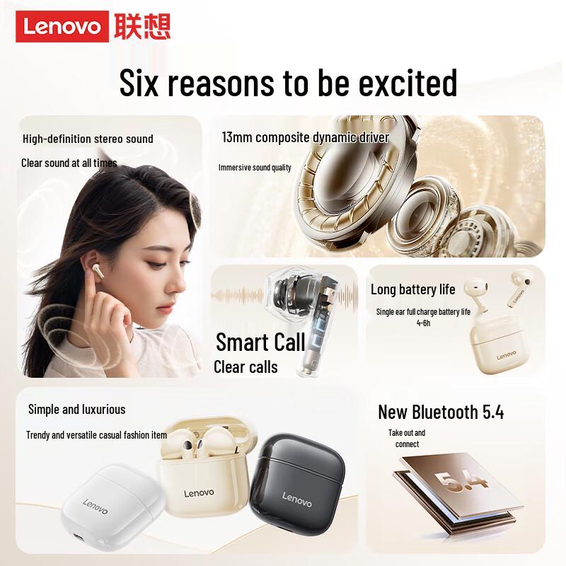 Lenovo EA186 Wireless Bluetooth Headphones