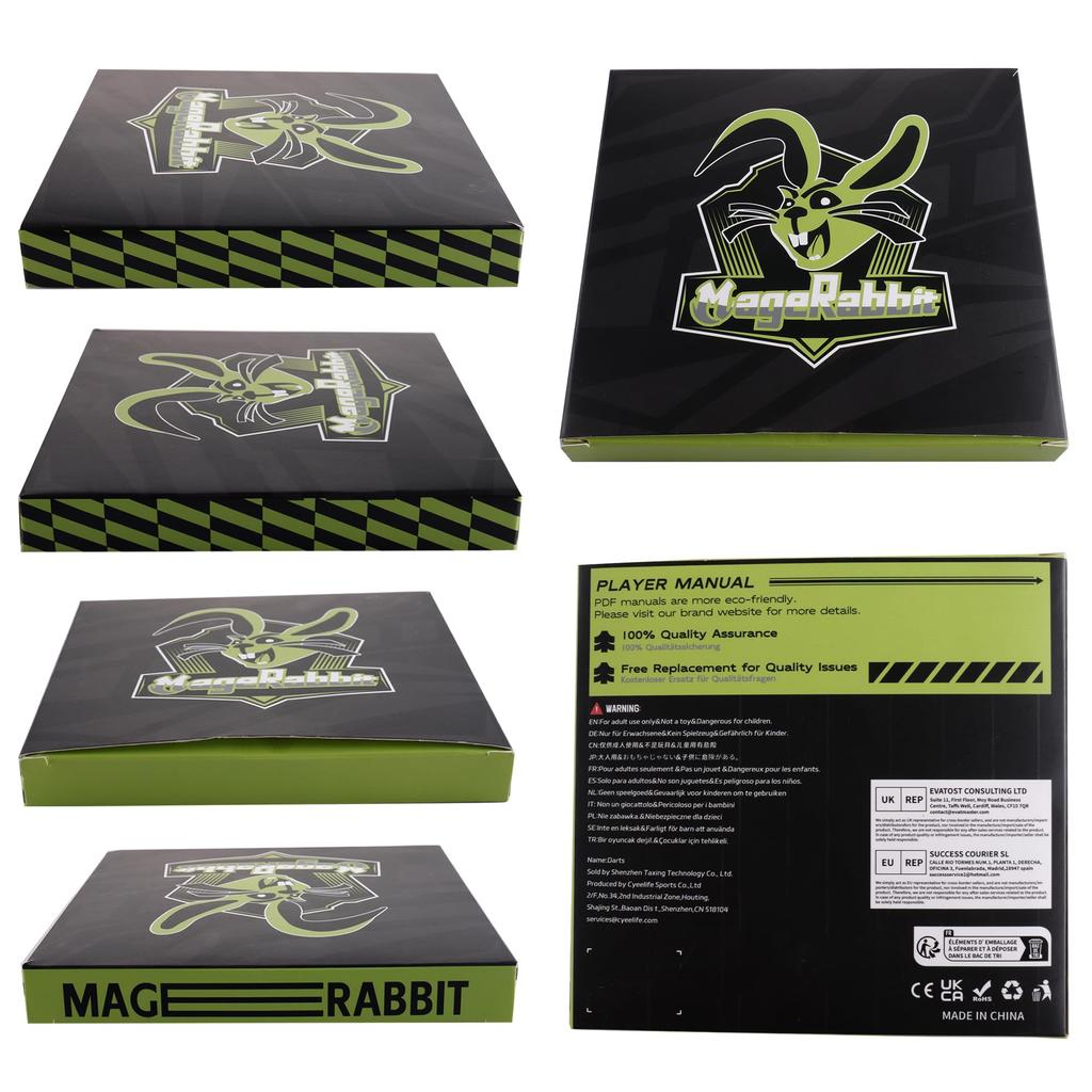 MageRabbit Darts Accessory Kit: PC Shafts, Flights, Flight Savers, Sharpener, and O-Rings