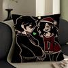 Die Sargabdeckung von Andy und Leyley Kissenbezüge Cartoon Sofa Dekoratives Zuhause Zweiseitiger Druck Kurzer Plüsch Niedliche Kissenhülle