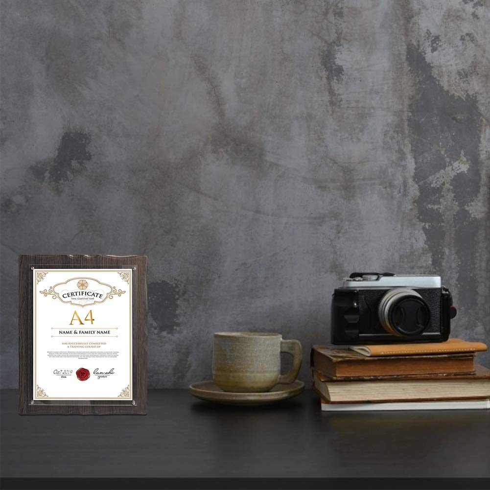 Ramă Premiul Ransu A4 Ramă Foto Suport pentru Poze Fabricat din MDF pentru Montare pe Masă și Perete