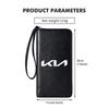 SUMB3 Car Driver License Purse Credit Card ID Holder Zipper Wallet Sticker For KIA K5 K2 Optima Spectra Niro Cadenza Sephia Carens