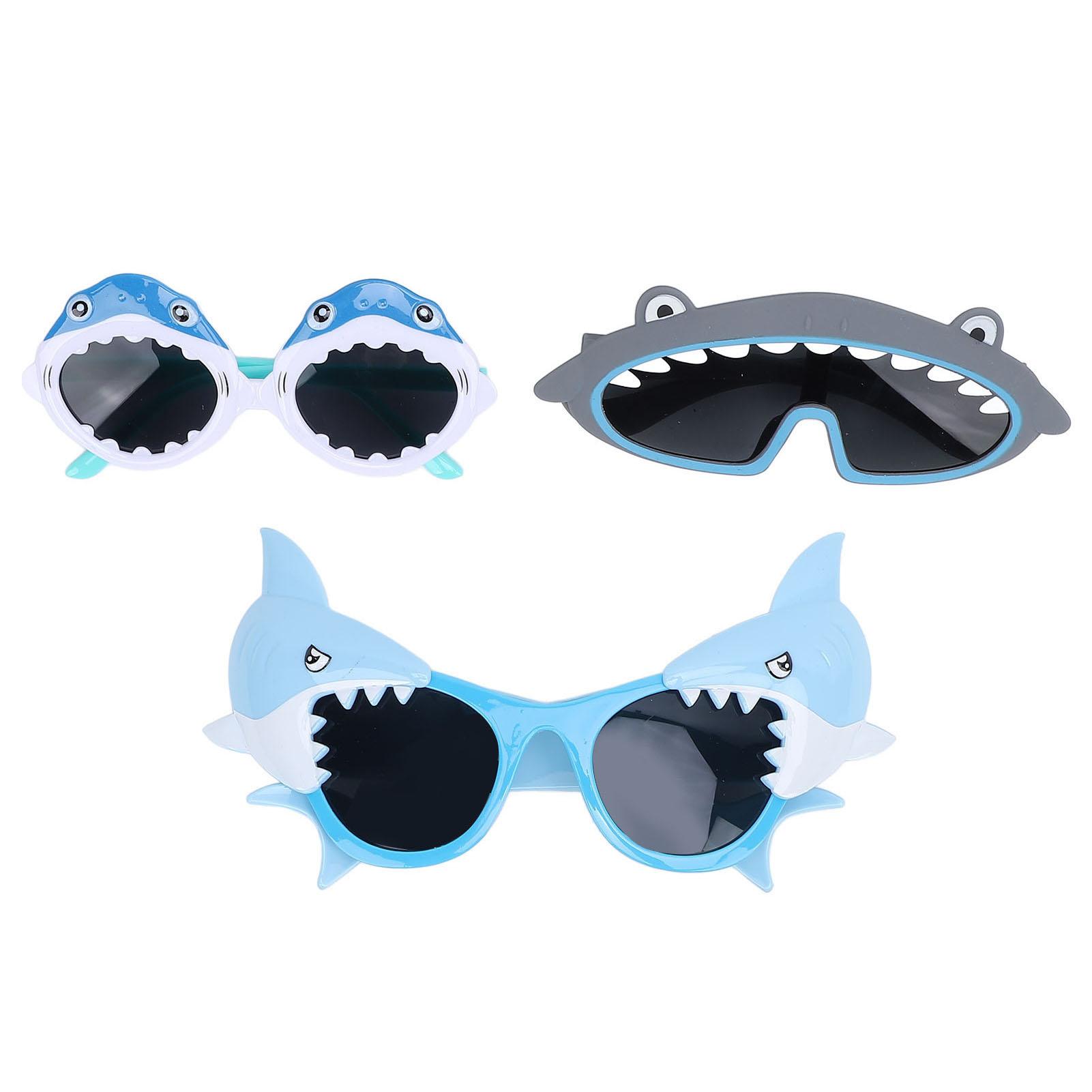 

3 пары солнцезащитных очков-рыбок, очаровательные защитные очки для взрослых и детей, забавные костюмированные очки для школьной вечеринки