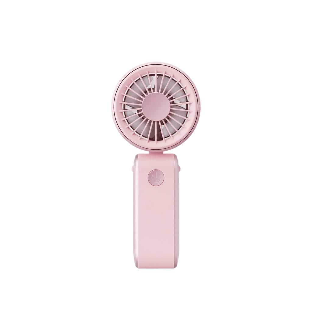 Portable Handheld Rechargeable Fan with 3 Adjustable Speed Settings and 1 to 3 Hours Battery Life Compact Design for Personal Use