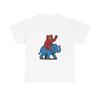 Unisex Adult T Shirt Grizzly Bear Riding Elephant Funny Art