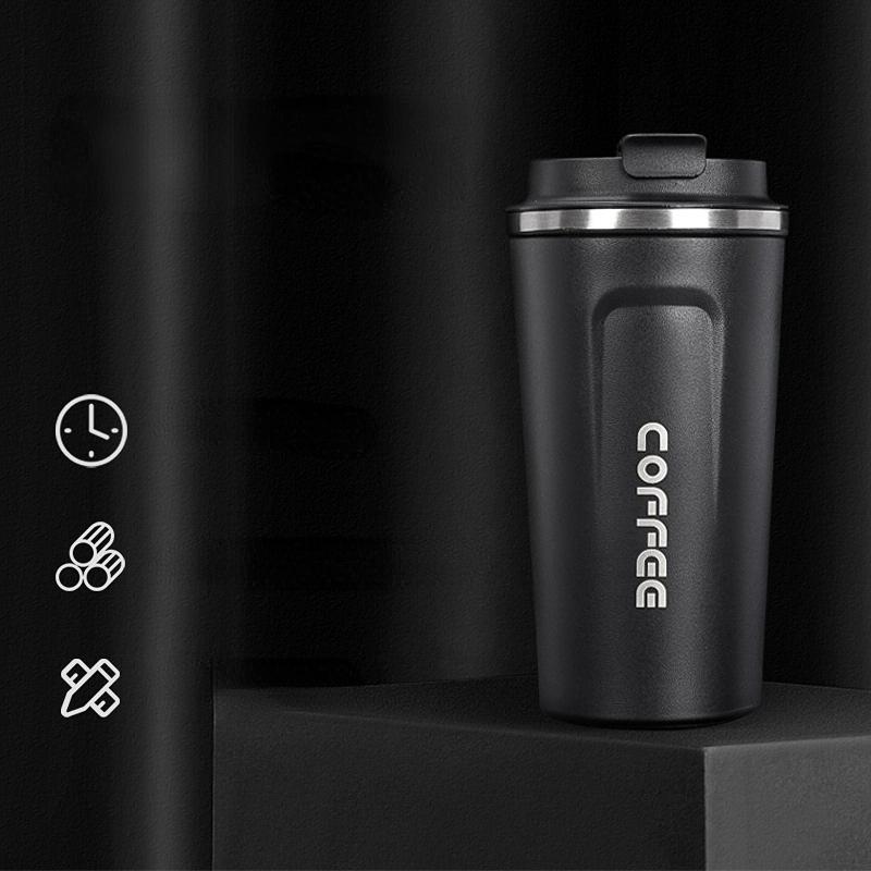 Coffee Cup Thermos Cup 380ml/510ml Vacuum Flasks Portable Stainless Steel Thermos Cup Water Bottle Travel Tea Mug Office Thermos Cup