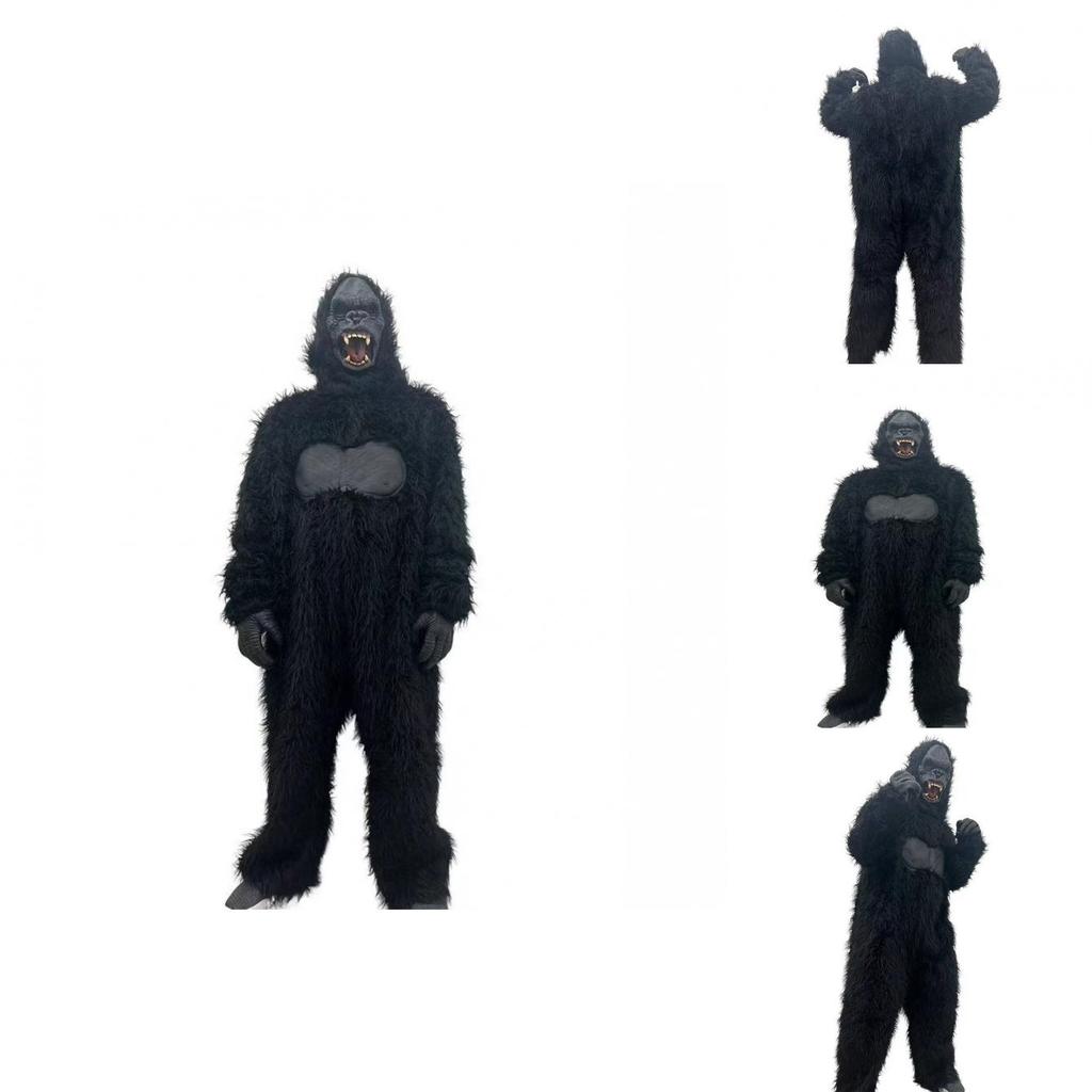 King Kong Chimpanzee Animal Costume For Halloween Stage Show Unisex Theater Outfit
