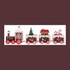 Holiday Wooden Toy Gifts Unique Design Good-looking Holiday Decorations Wooden Mini Train Decoration Interesting Christmas Gift