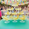 10Pcs Lightweight Transparent Plastic Martini Glasses Dessert Cups Toasting Flutes for Wedding Cocktail Night Event