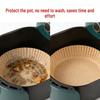 High-Temp Resistant Oil-Absorbing Air Fryer Paper Liners - Food Grade, Round, Ideal for Baking & BBQ