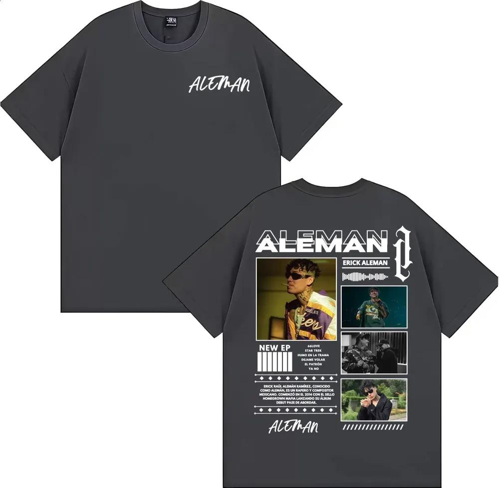 Rapper Erick Aleman 2026 Album Tour TShirt Mens Harajuku Street HipHop Cotton Casual Loose Fashion Women And Men TShirt
